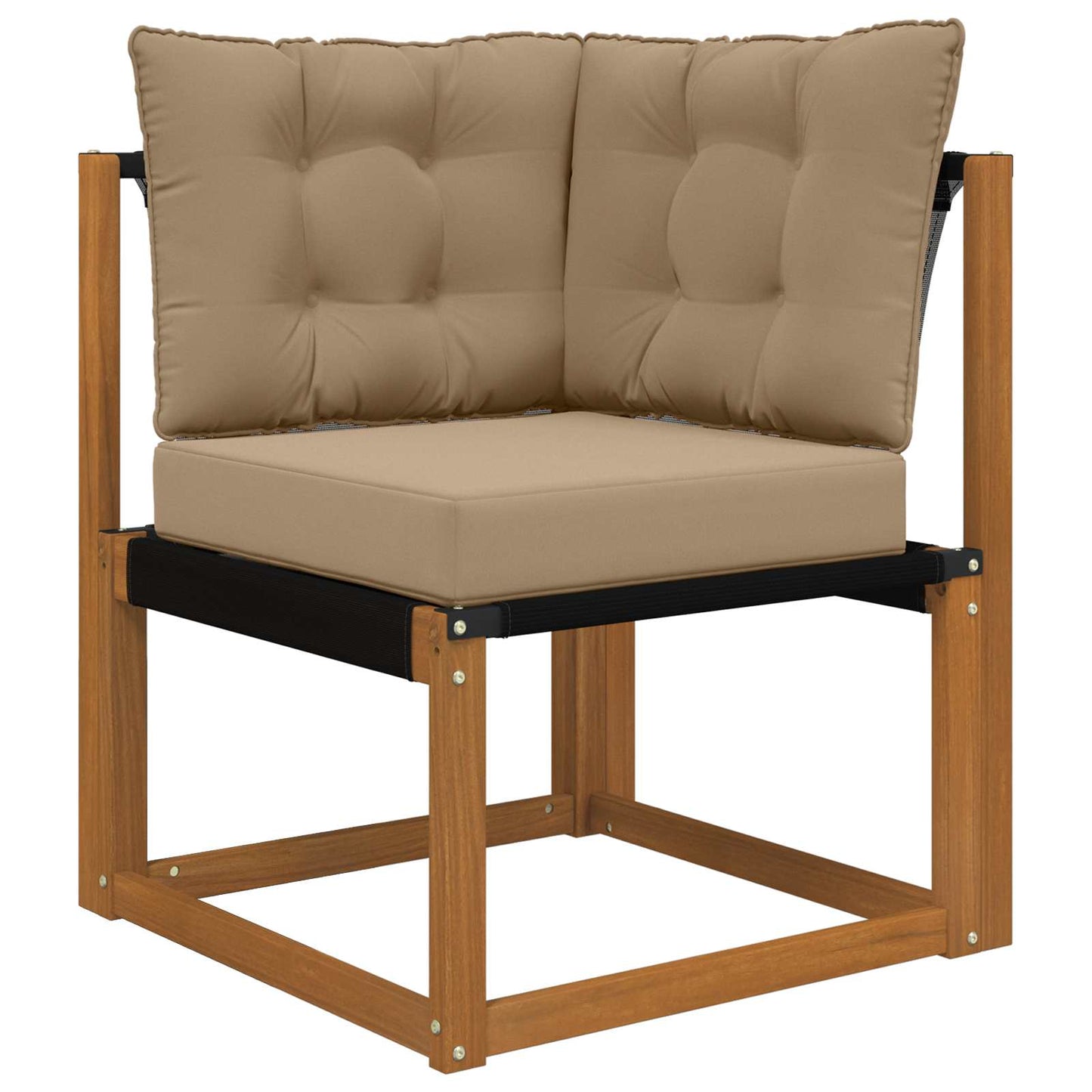 Udendørs Sofa Pude Polyester Gråbrun 50,5 x 50,5 cm