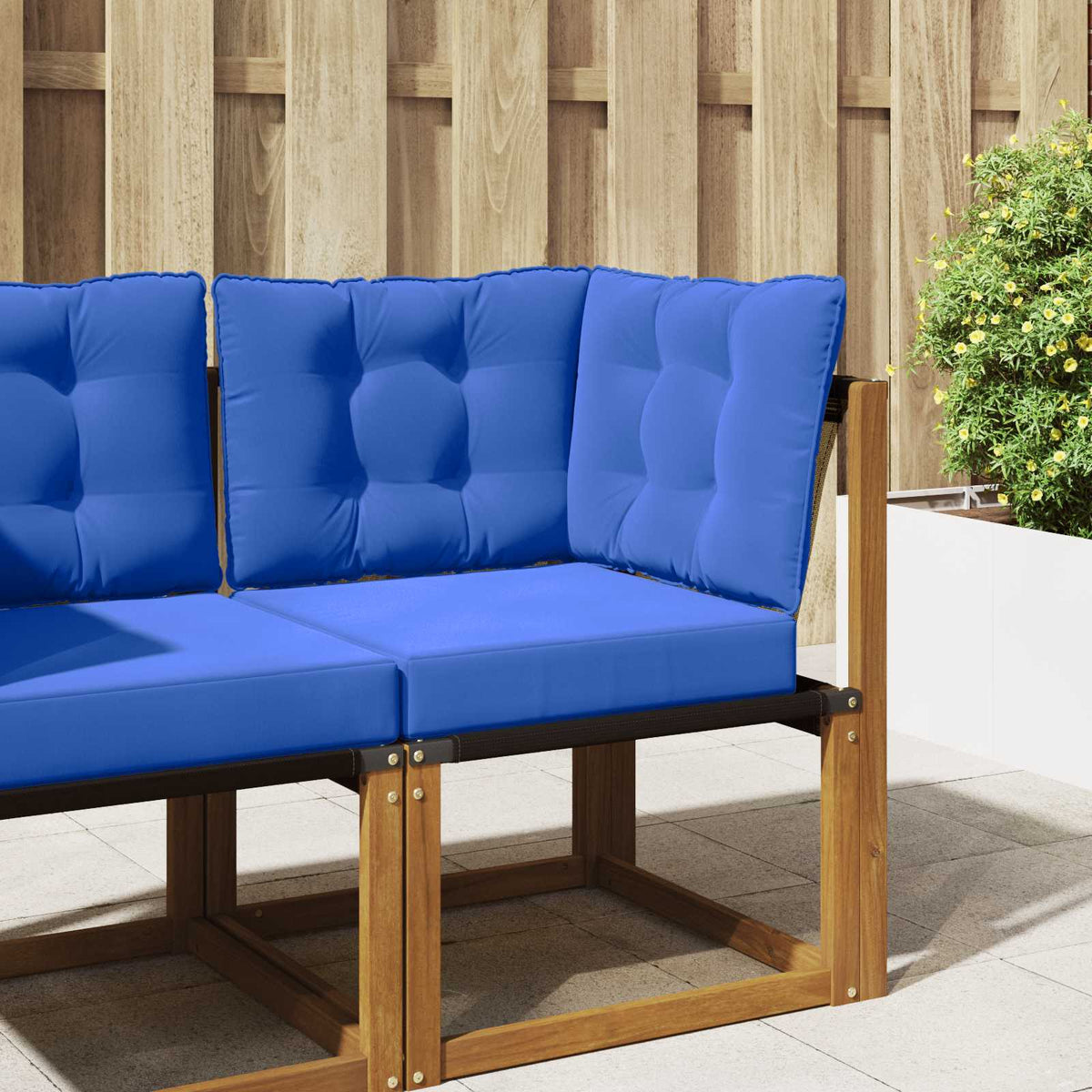 Udendørs Sofa Pude Polyester Kongelig blå 50,5 x 50,5 cm