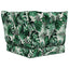 Udendørs Sofa Pude Polyester Bladmønster 50,5 x 50,5 cm