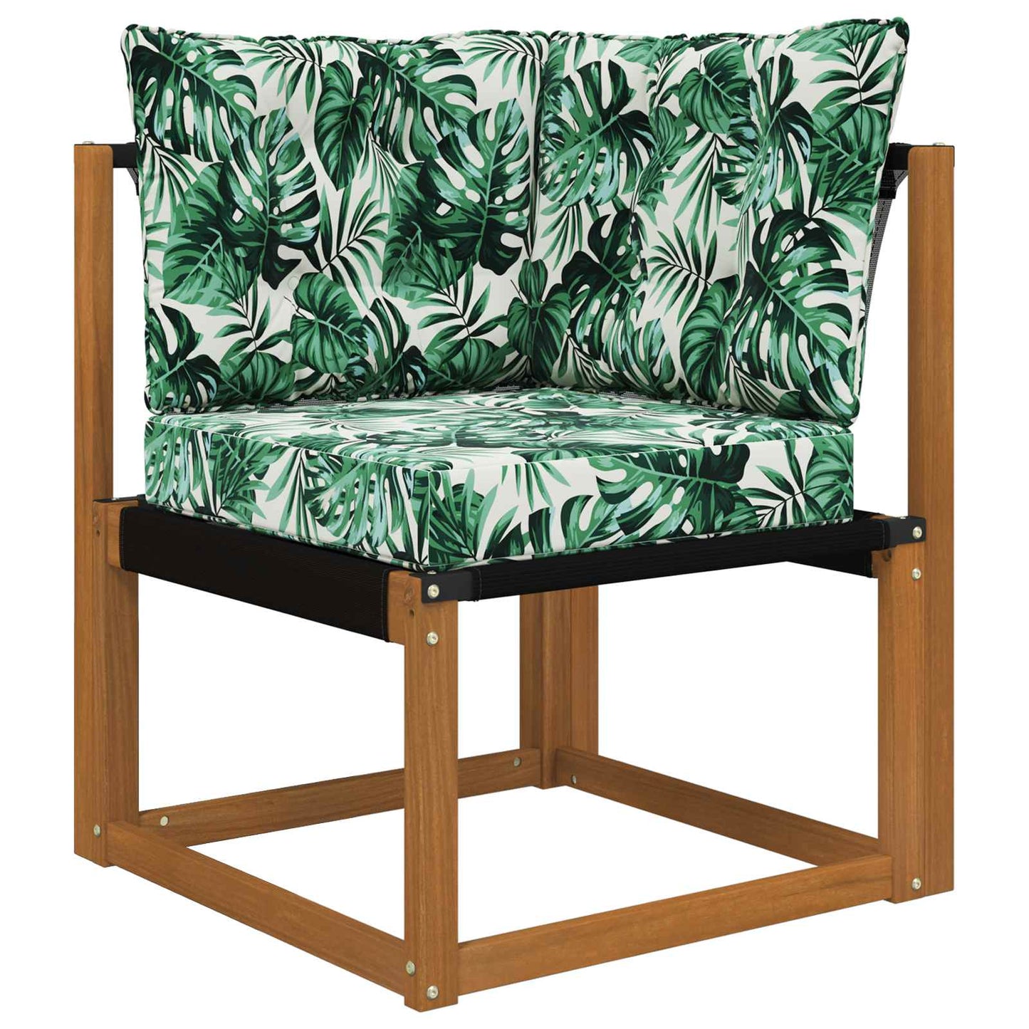 Udendørs Sofa Pude Polyester Bladmønster 50,5 x 50,5 cm