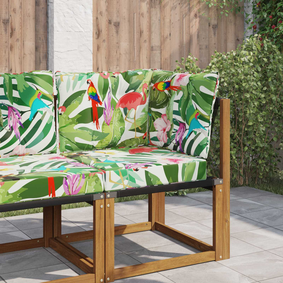 Udendørs Sofa Pude Polyester farverig 50,5 x 50,5 cm