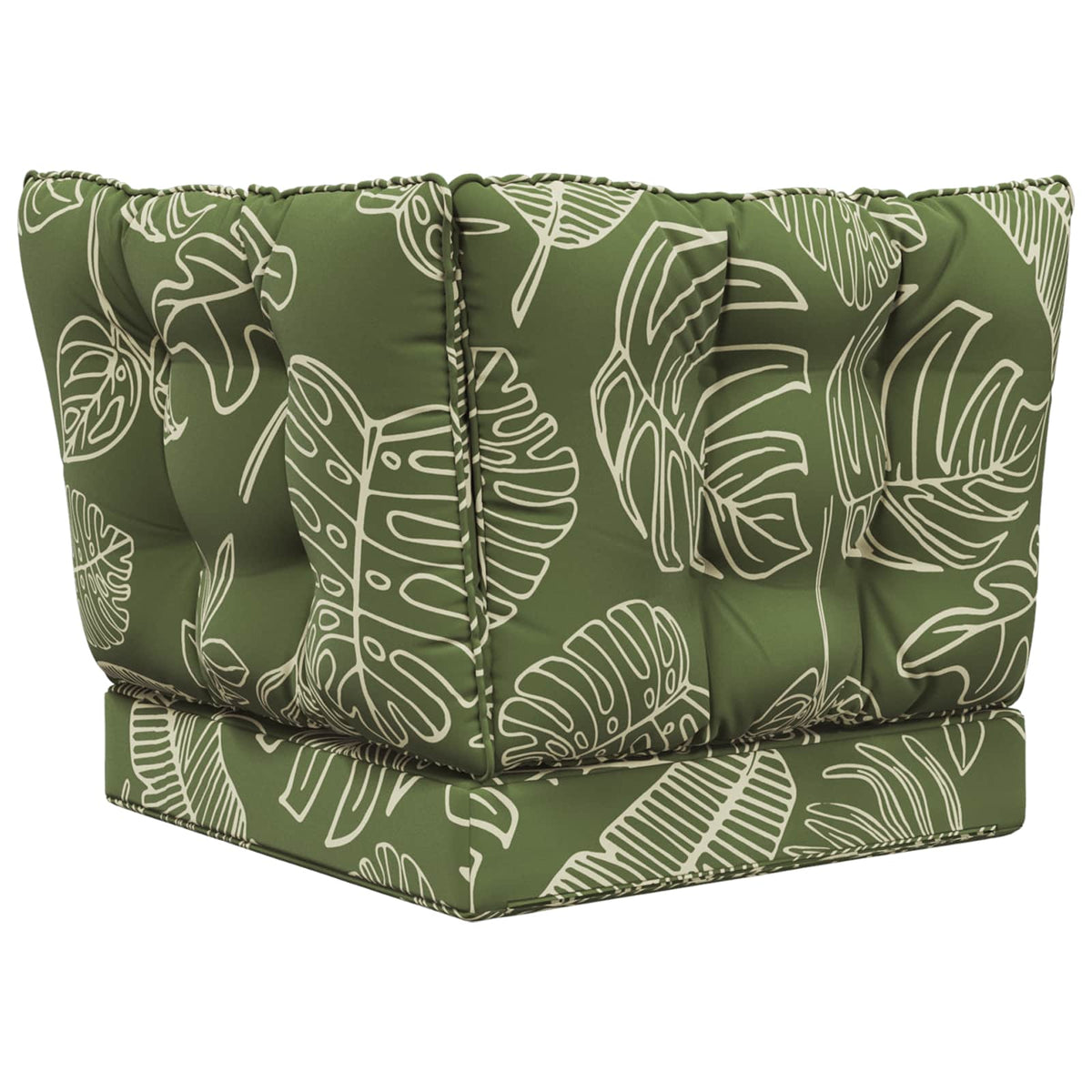 Udendørs Sofa Pude Polyester Bladdesign 50,5 x 50,5 cm