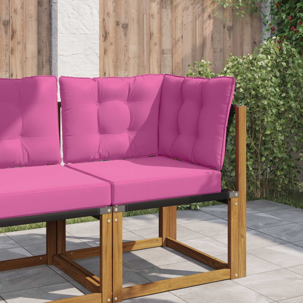 Udendørs Sofa Pude Polyester Lyserød 50,5 x 50,5 cm