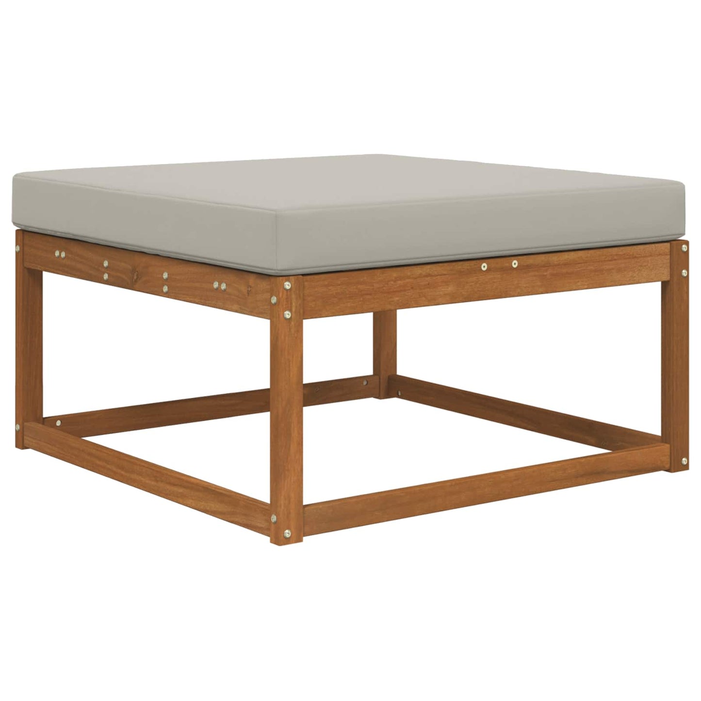 Udendørs Sofa Pude Polyester Grå 80 x 80 cm