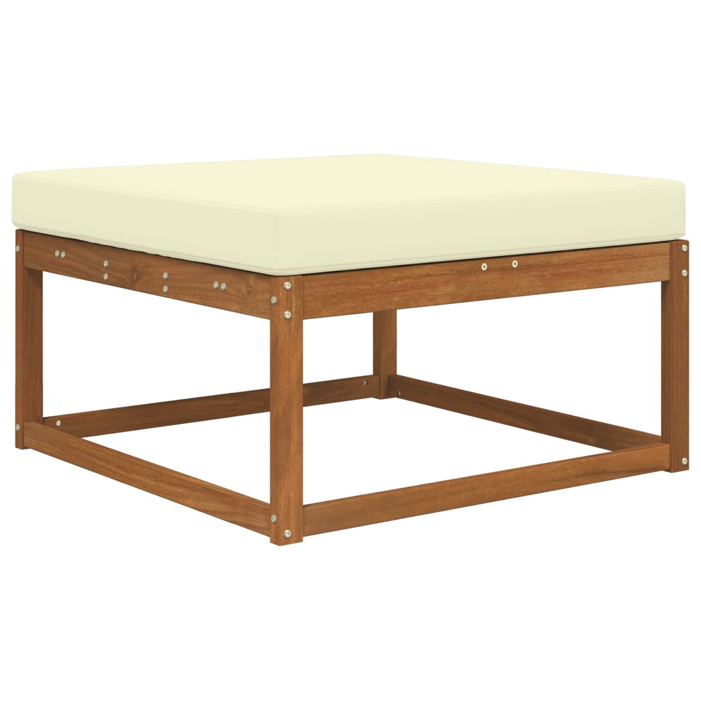 Udendørs Sofa Pude Polyester Cremefarvet 80 x 80 cm