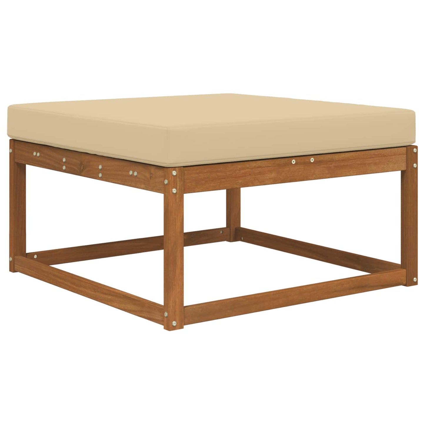 Udendørs Sofa Pude Polyester Beige 80 x 80 cm