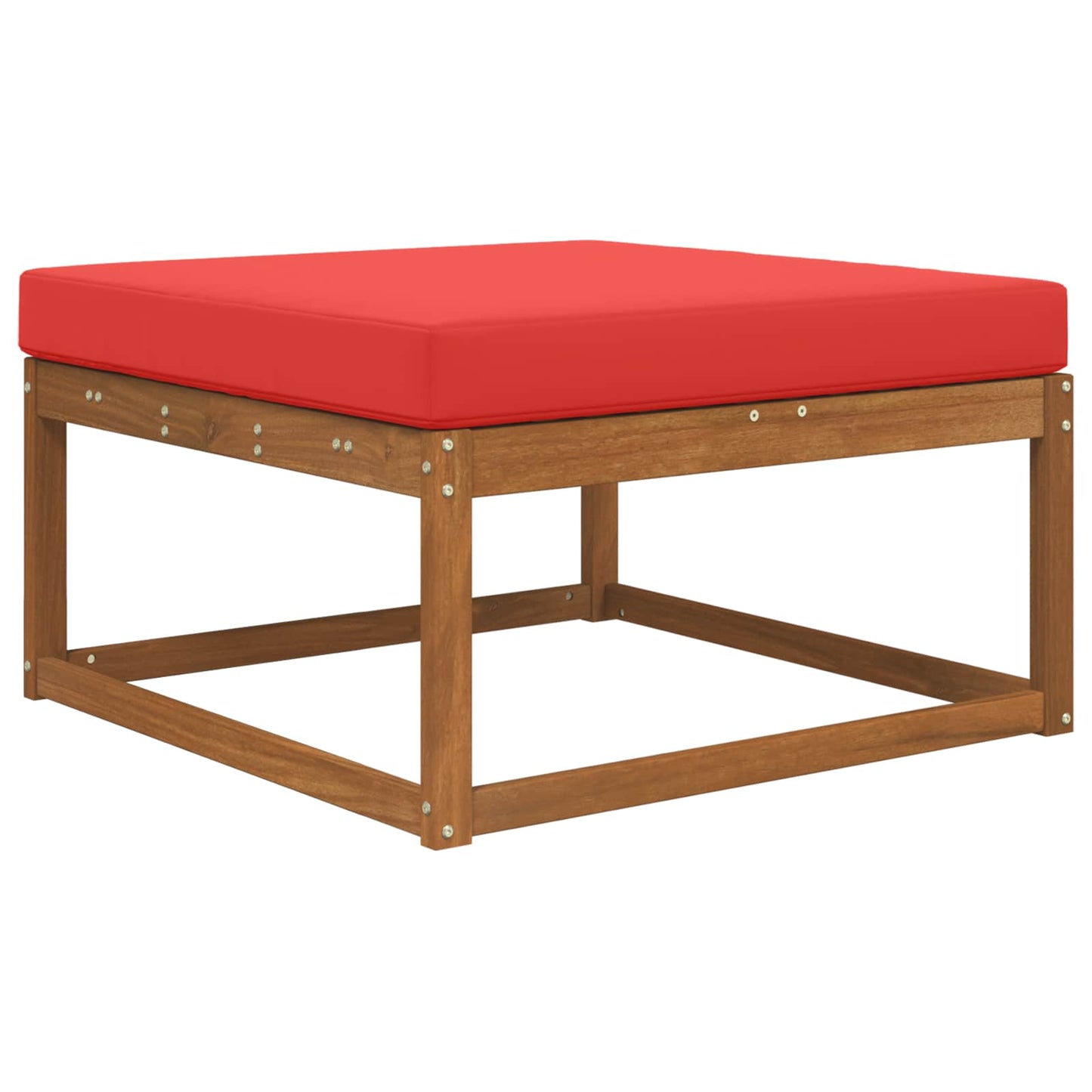 Udendørs Sofa Pude Polyester Rød 80 x 80 cm