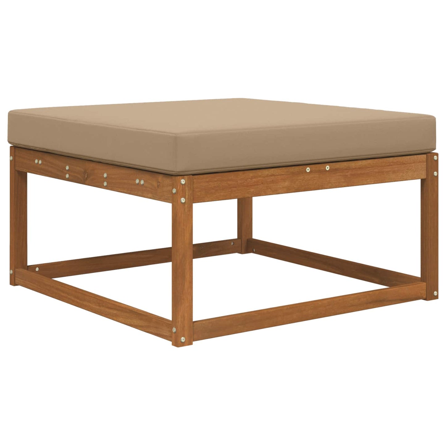 Udendørs Sofa Pude Polyester Gråbrun 80 x 80 cm