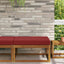 Udendørs Sofa Pude Polyester Vinrød 80 x 80 cm