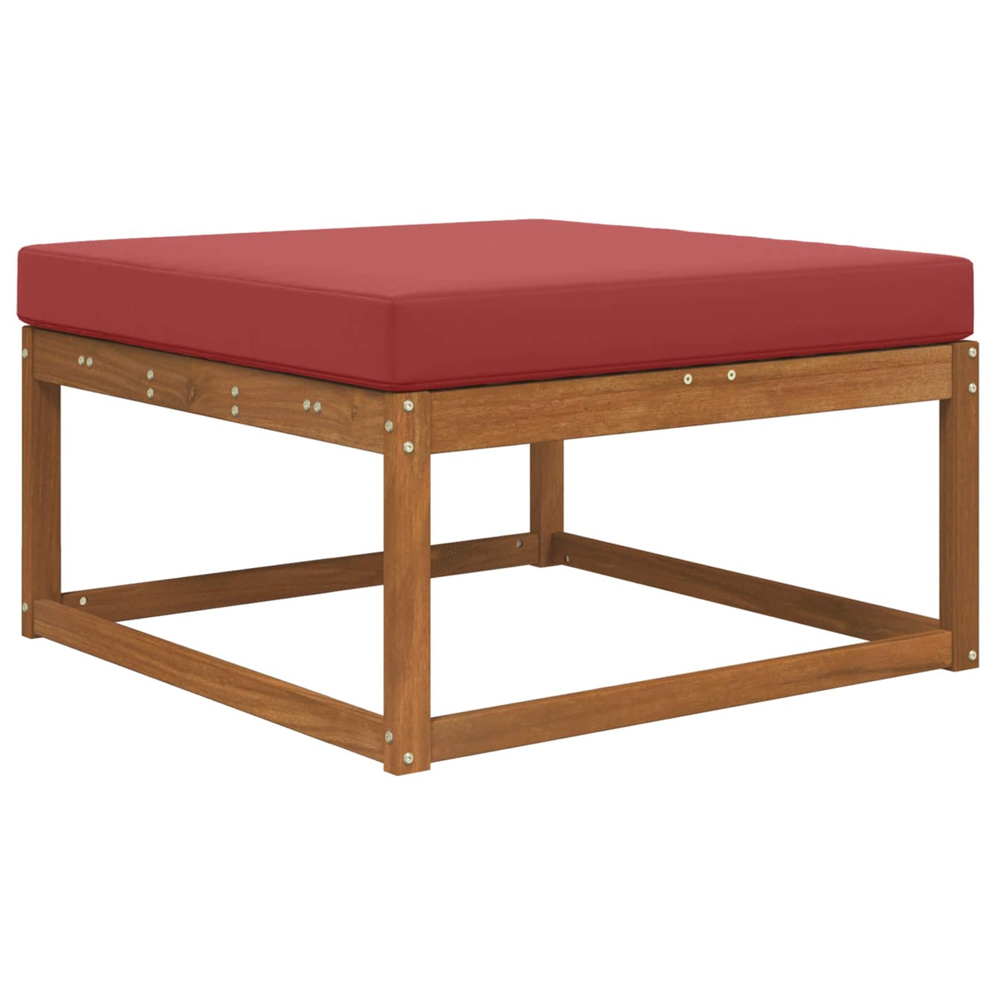 Udendørs Sofa Pude Polyester Vinrød 80 x 80 cm