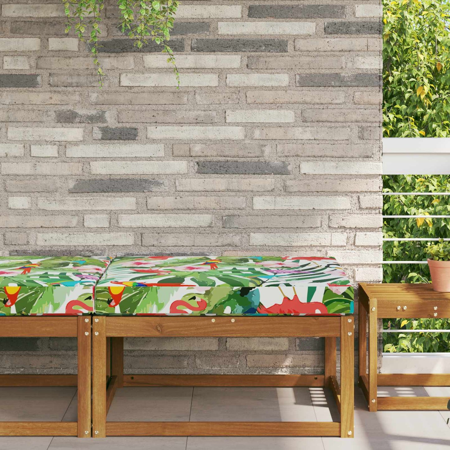 Udendørs Sofa Pude Polyester farverig 80 x 80 cm