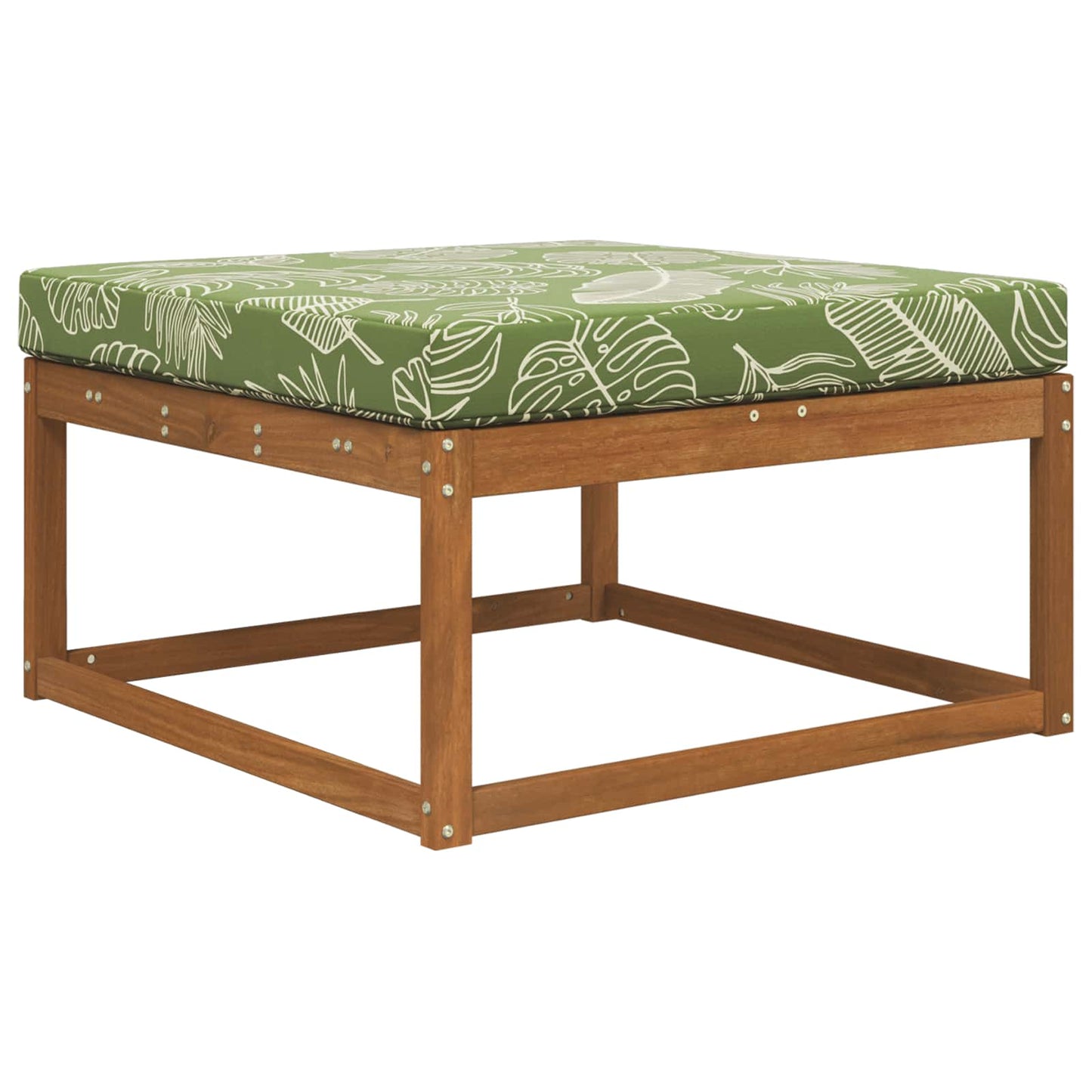 Udendørs Sofa Pude Polyester Bladdesign 80 x 80 cm Bladdesign