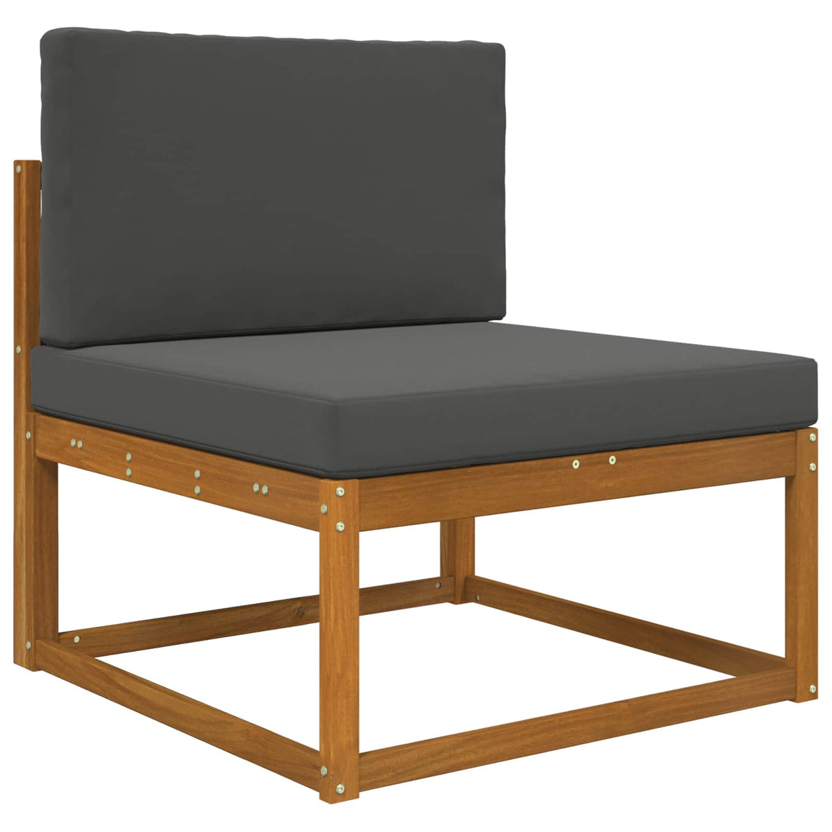 Udendørs Sofa Pude Polyester Antracit 80 x 80 cm