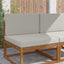 Udendørs Sofa Pude Polyester Grå 80 x 80 cm