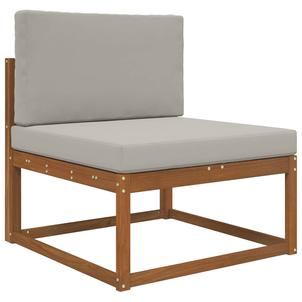 Udendørs Sofa Pude Polyester Grå 80 x 80 cm