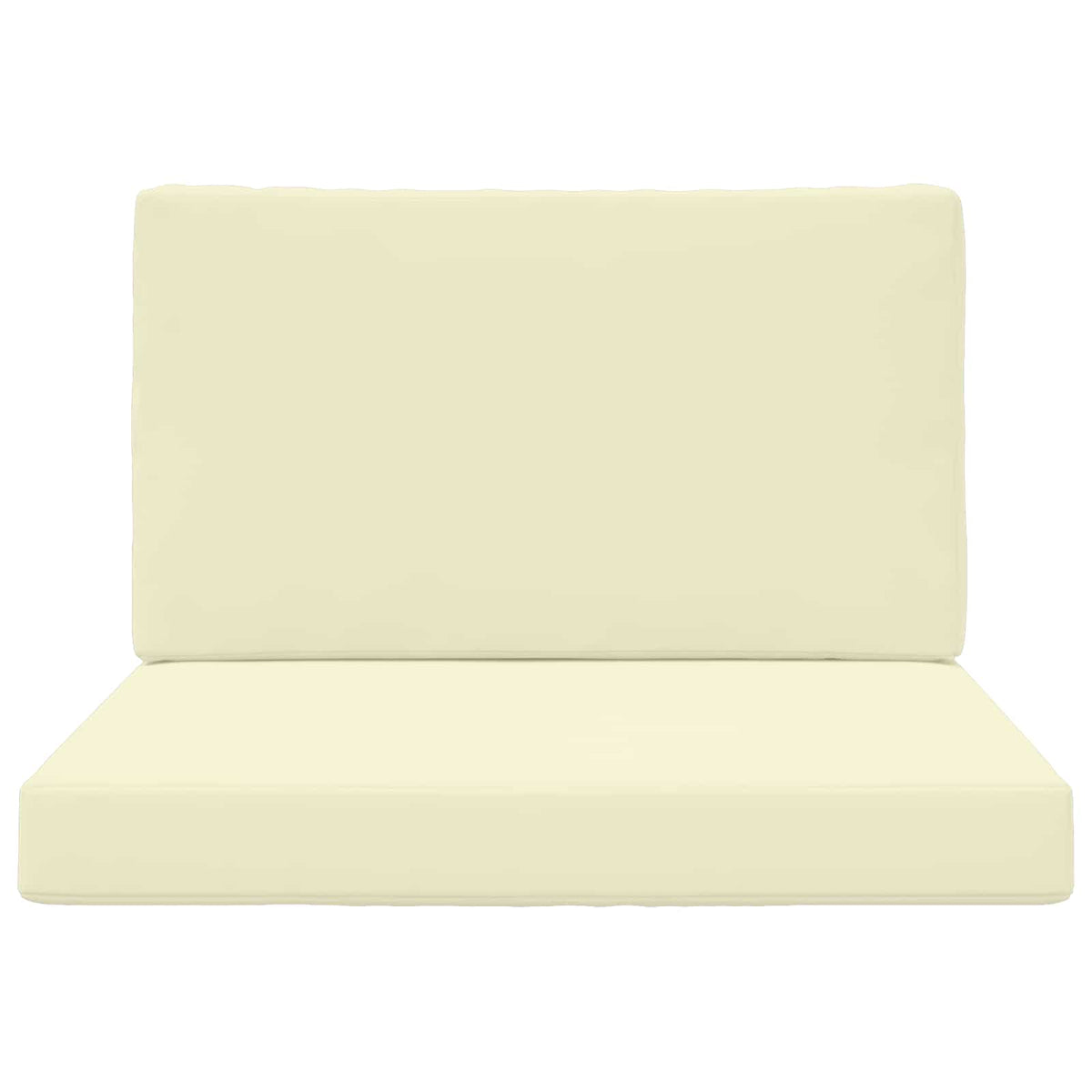 Udendørs Sofa Pude Polyester Cremefarvet 80 x 80 cm