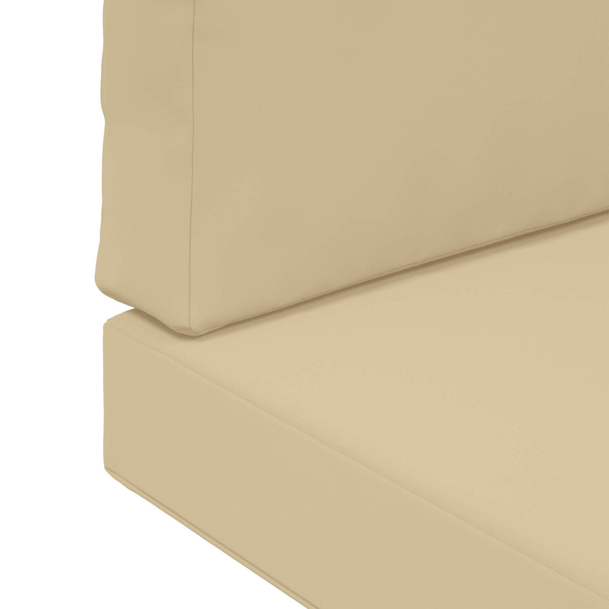 Udendørs Sofa Pude Polyester Beige 80 x 80 cm