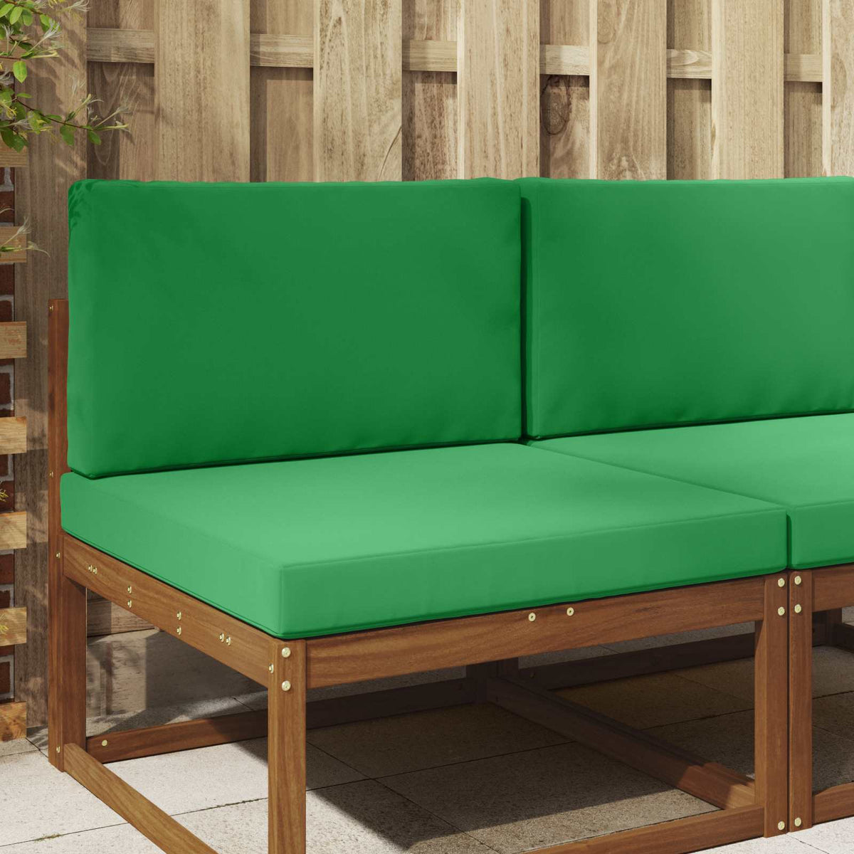 Udendørs Sofa Pude Polyester Grøn 80 x 80 cm