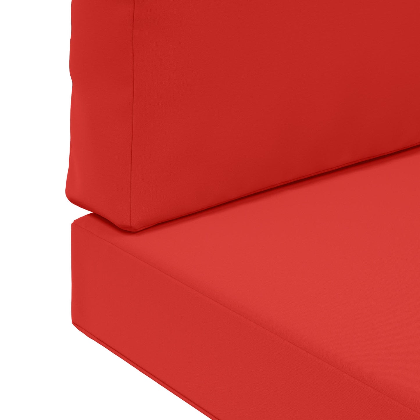 Udendørs Sofa Pude Polyester Rød 80 x 80 cm