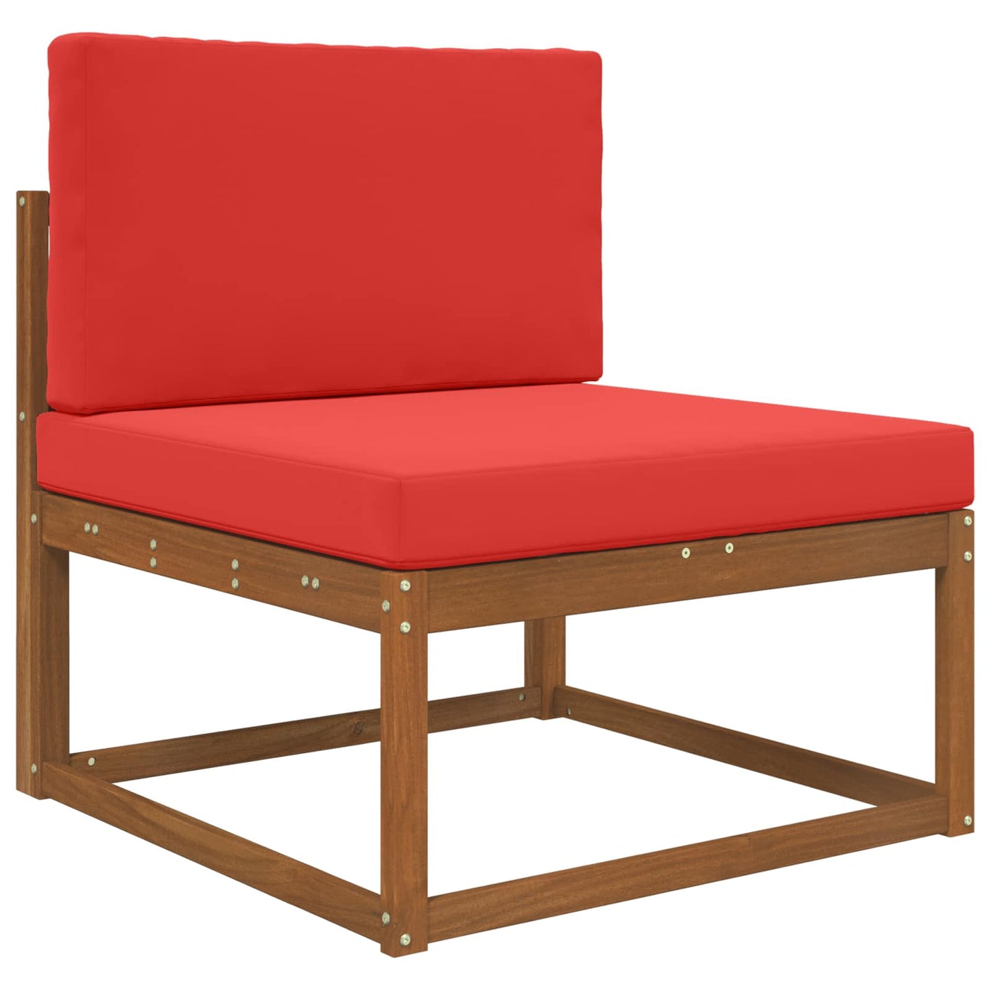 Udendørs Sofa Pude Polyester Rød 80 x 80 cm