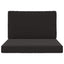 Udendørs Sofa Pude Polyester Sort 80 x 80 cm