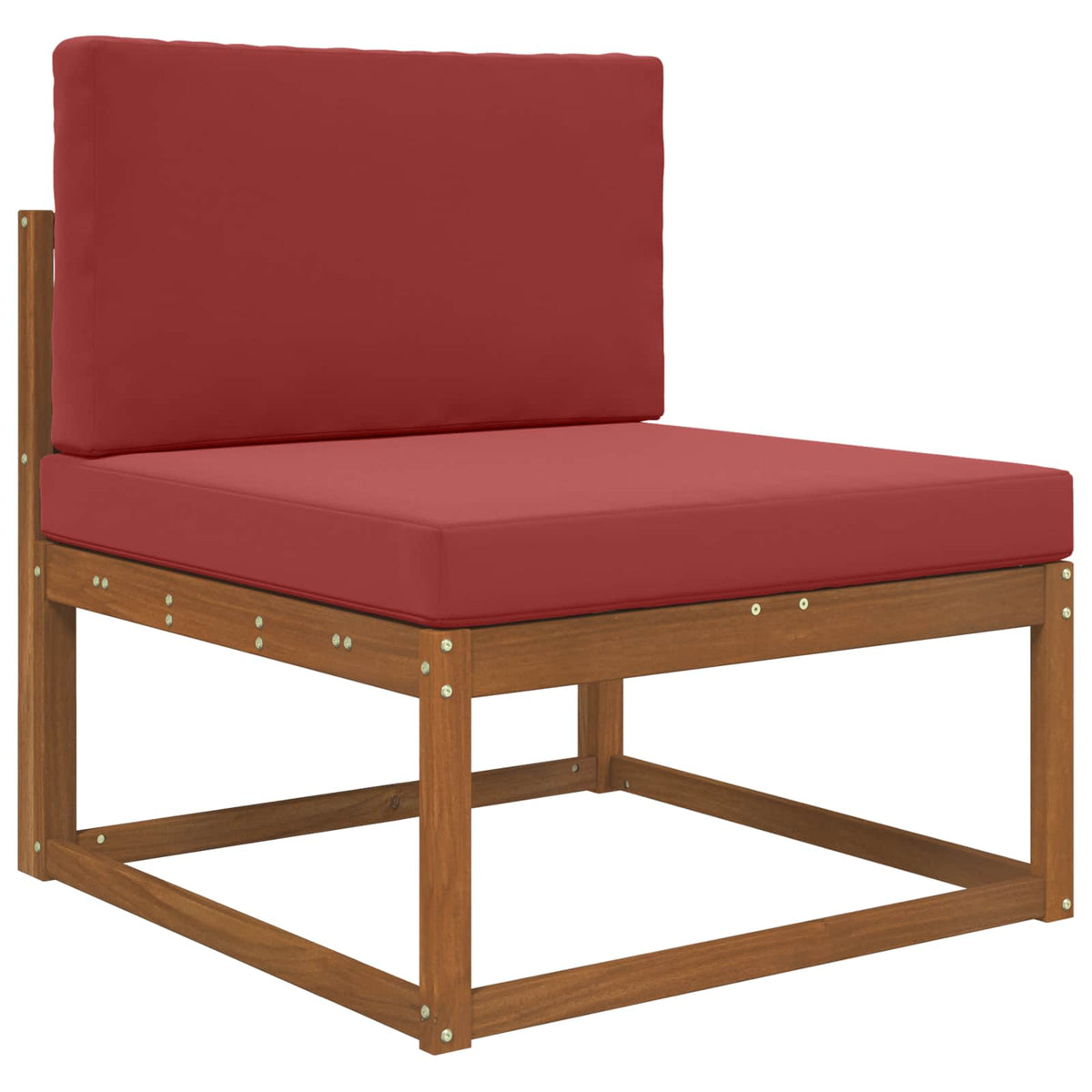 Udendørs Sofa Pude Polyester Vinrød 80 x 80 cm