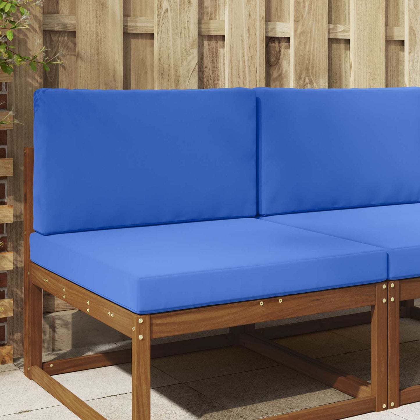 Udendørs Sofa Pude Polyester Kongelig blå 80 x 80 cm