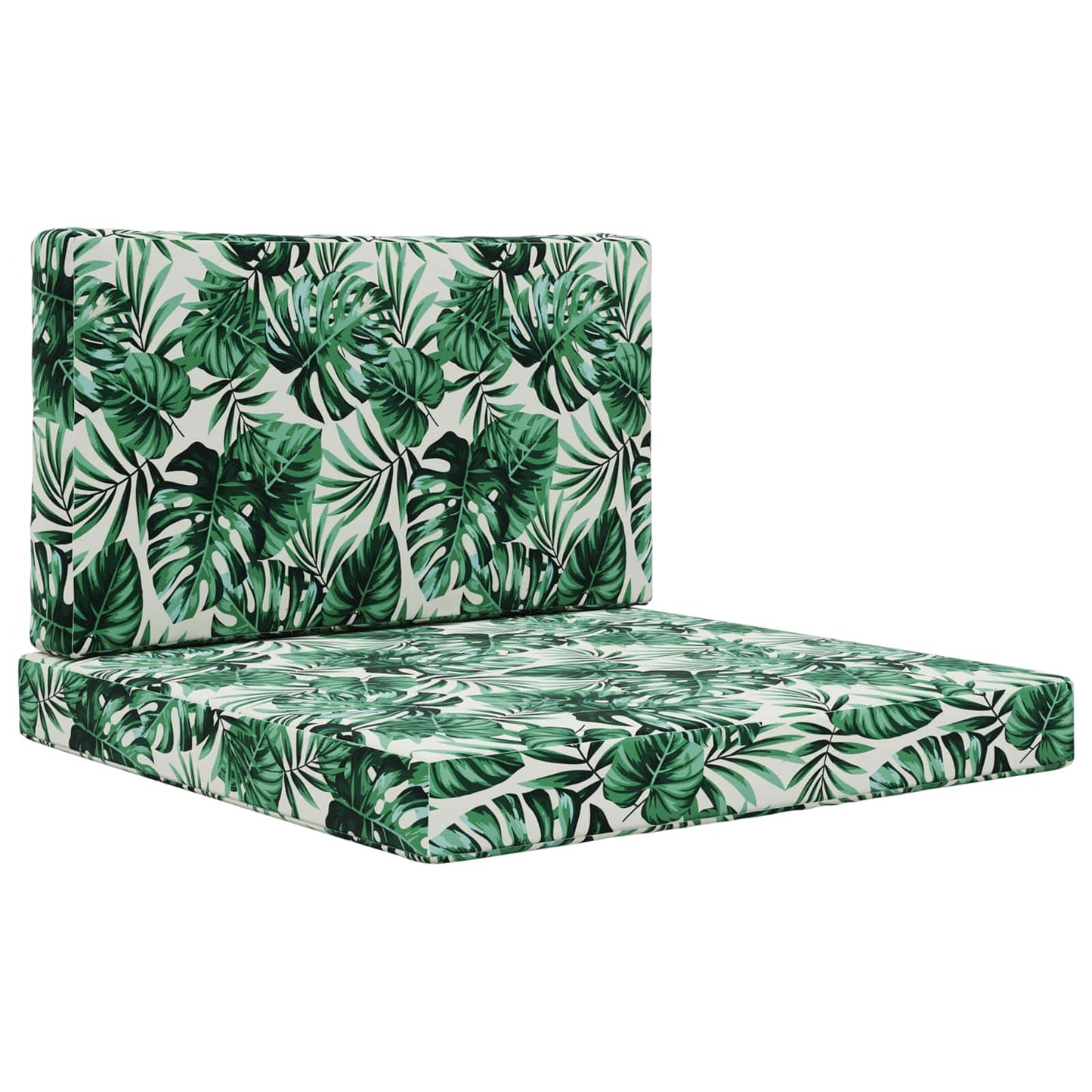 Udendørs Sofa Pude Polyester Bladmønster 80 x 80 cm Bladmønster