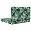 Udendørs Sofa Pude Polyester Bladmønster 80 x 80 cm Bladmønster