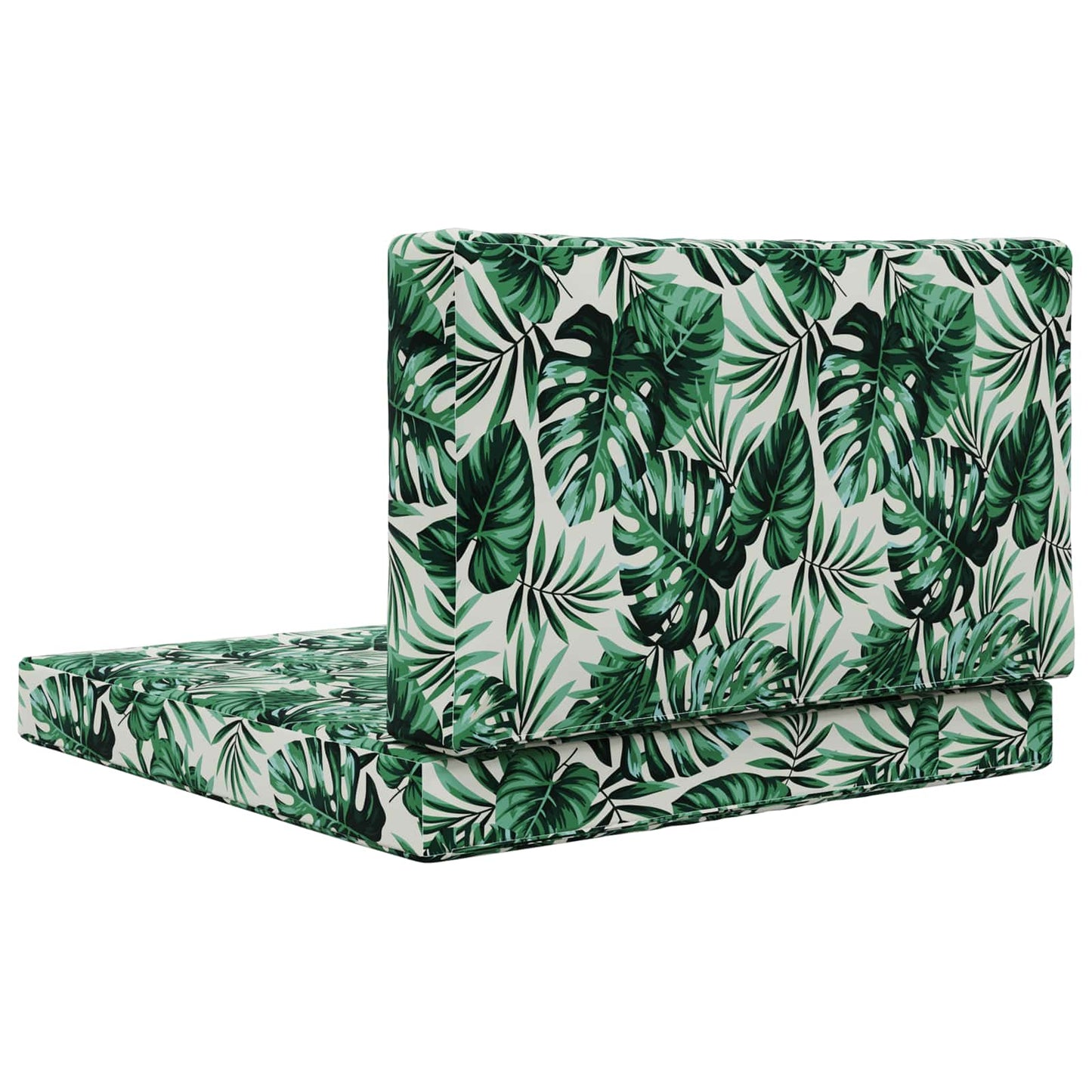 Udendørs Sofa Pude Polyester Bladmønster 80 x 80 cm Bladmønster