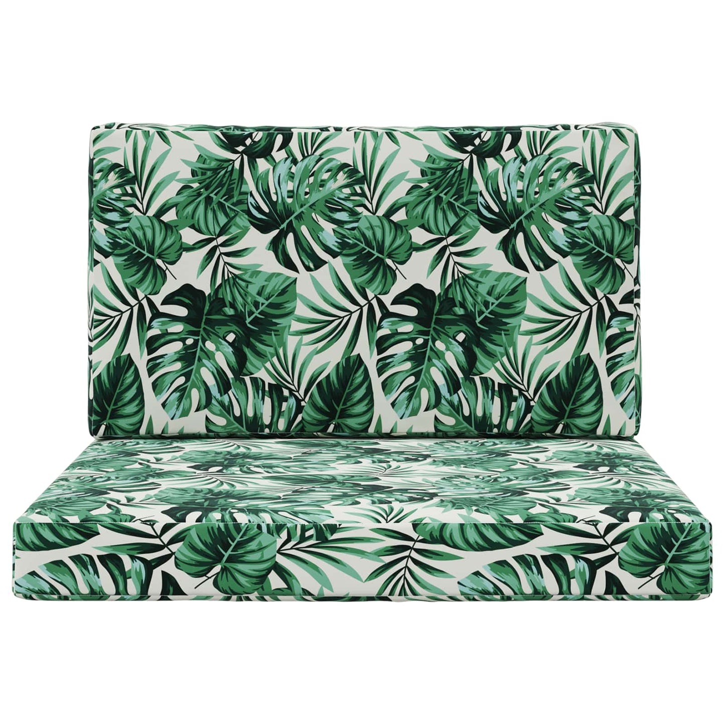 Udendørs Sofa Pude Polyester Bladmønster 80 x 80 cm Bladmønster