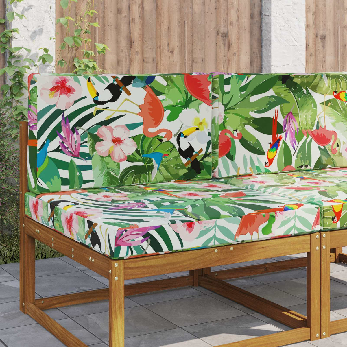 Udendørs Sofa Pude Polyester farverig 80 x 80 cm