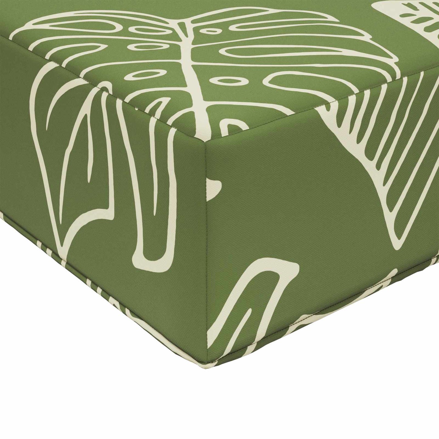 Udendørs Sofa Pude Polyester Bladdesign 80 x 80 cm Bladdesign