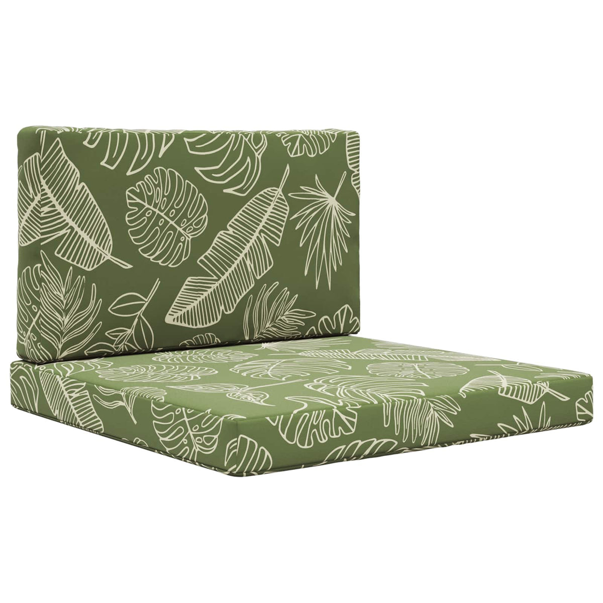 Udendørs Sofa Pude Polyester Bladdesign 80 x 80 cm Bladdesign