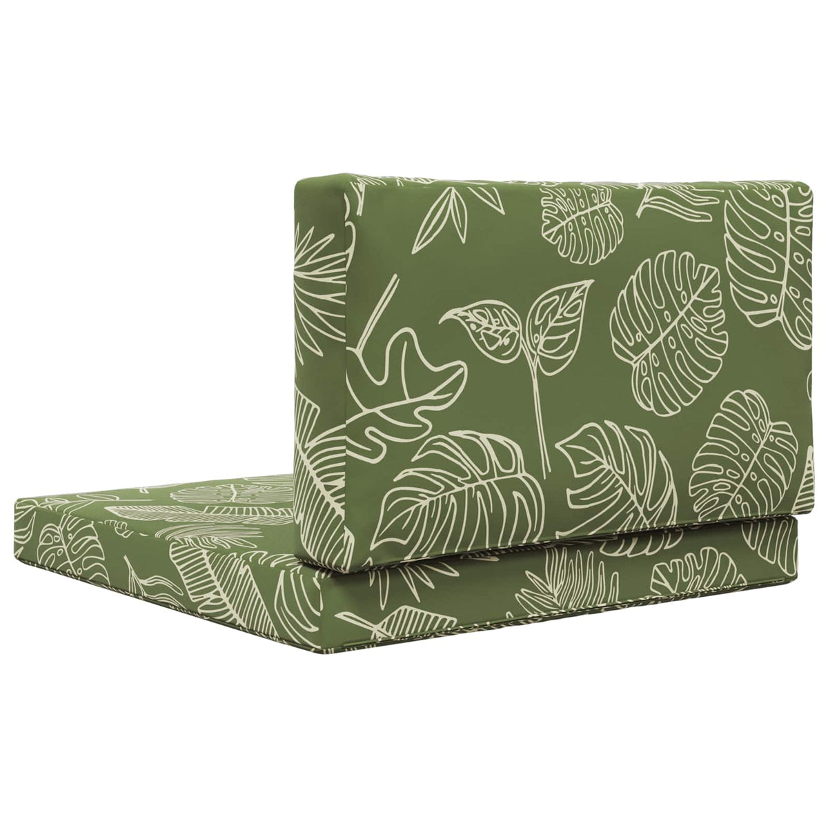 Udendørs Sofa Pude Polyester Bladdesign 80 x 80 cm Bladdesign