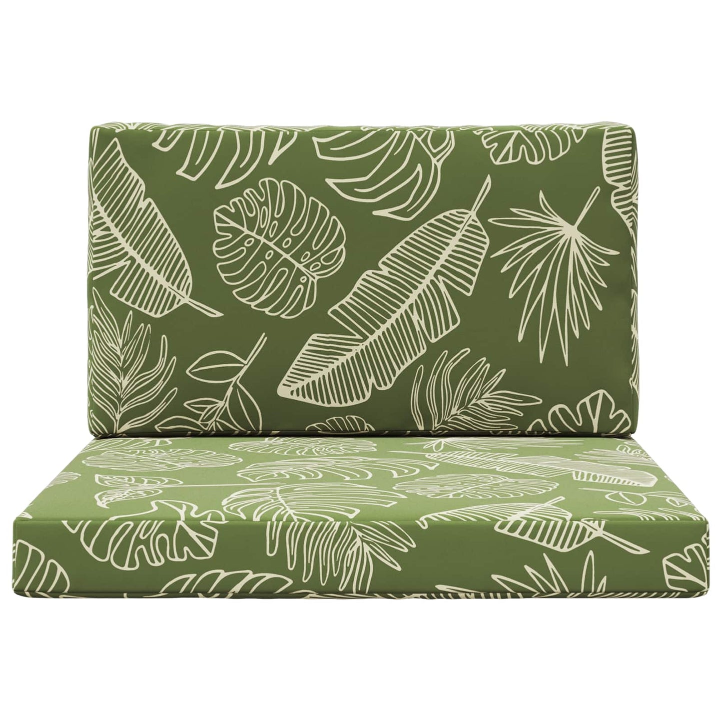 Udendørs Sofa Pude Polyester Bladdesign 80 x 80 cm Bladdesign