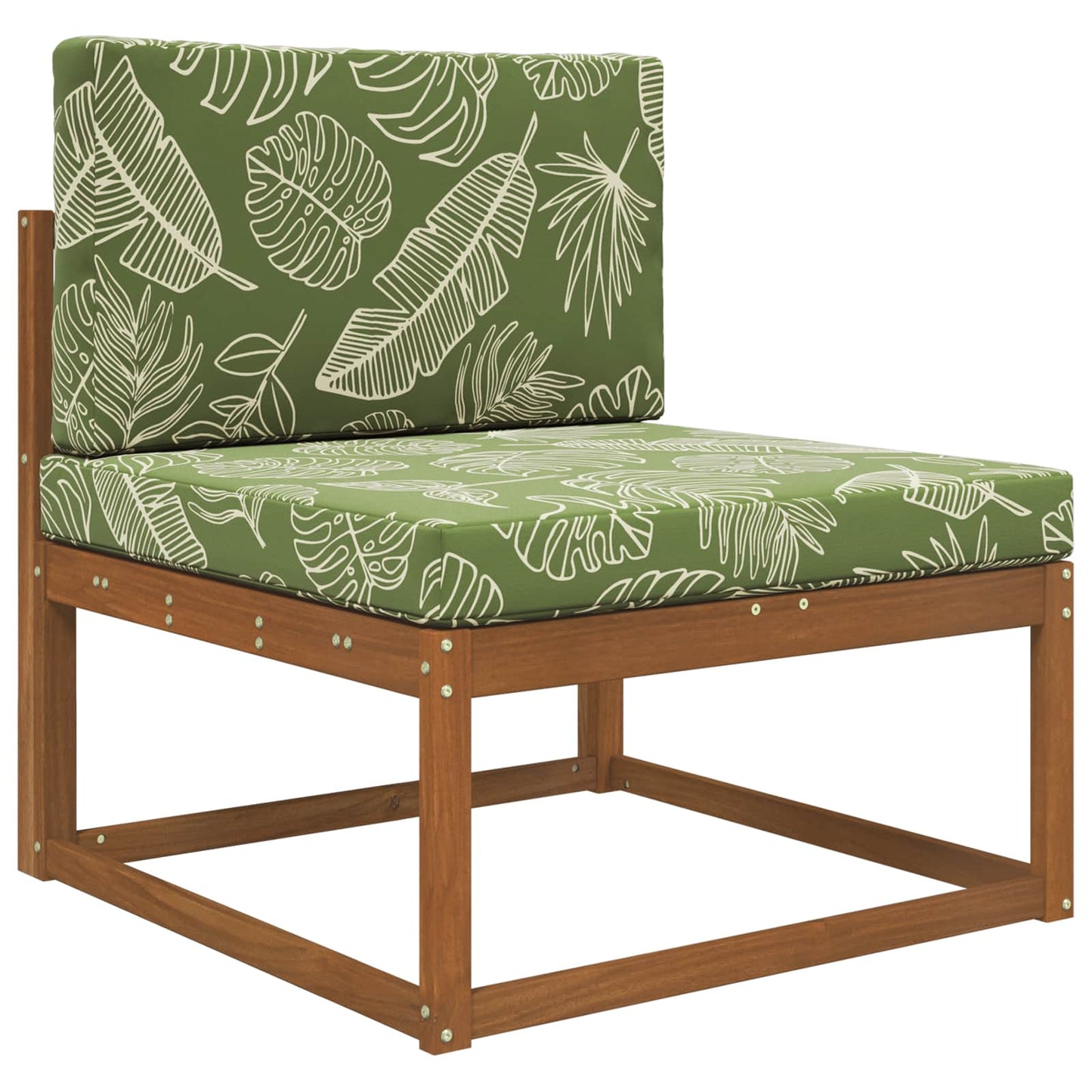Udendørs Sofa Pude Polyester Bladdesign 80 x 80 cm Bladdesign