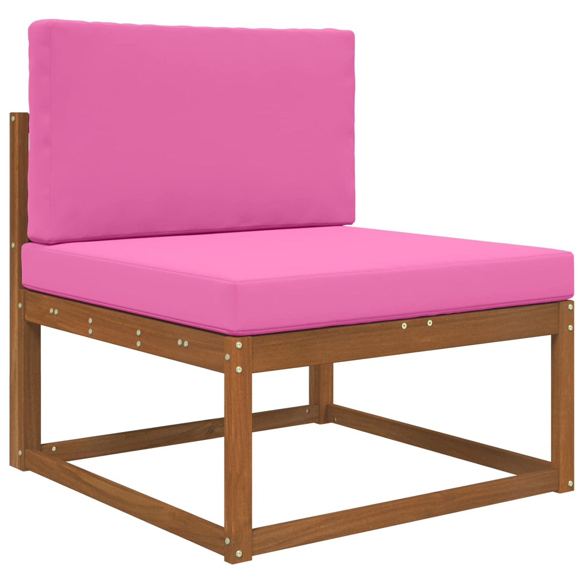 Udendørs Sofa Pude Polyester Lyserød 80 x 80 cm