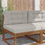 Udendørs Sofa Pude Polyester Grå 80 x 80 cm