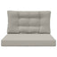 Udendørs Sofa Pude Polyester Grå 80 x 80 cm