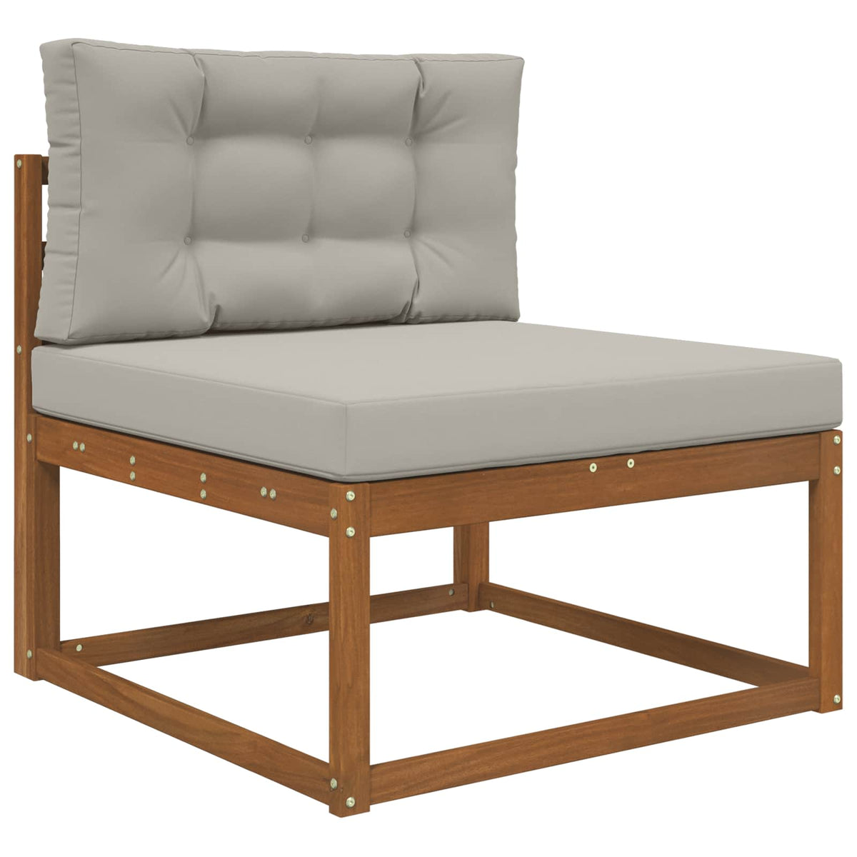 Udendørs Sofa Pude Polyester Grå 80 x 80 cm