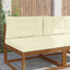 Udendørs Sofa Pude Polyester Cremefarvet 80 x 80 cm