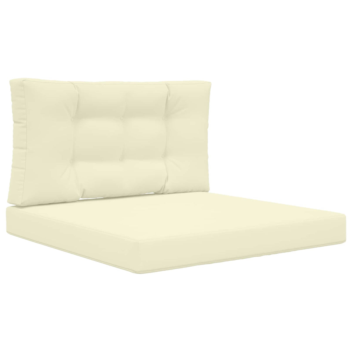 Udendørs Sofa Pude Polyester Cremefarvet 80 x 80 cm