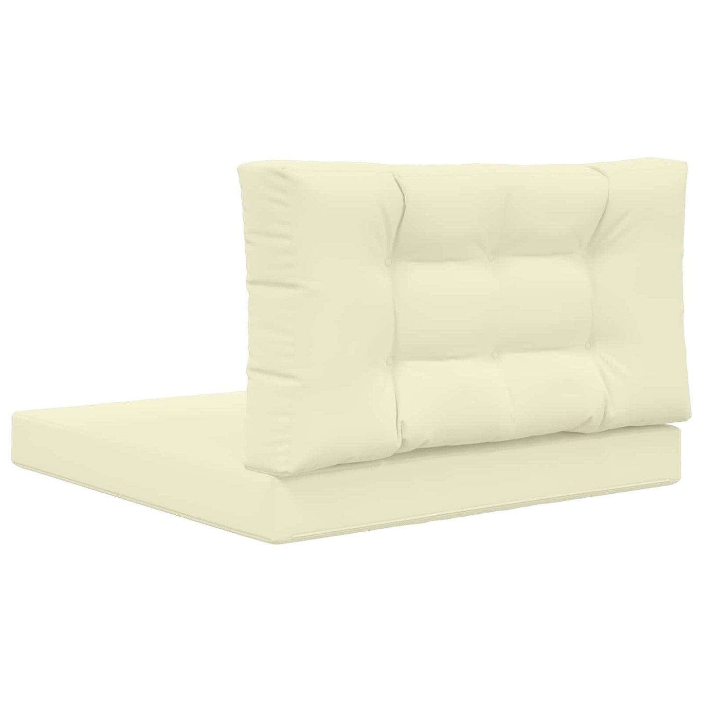 Udendørs Sofa Pude Polyester Cremefarvet 80 x 80 cm