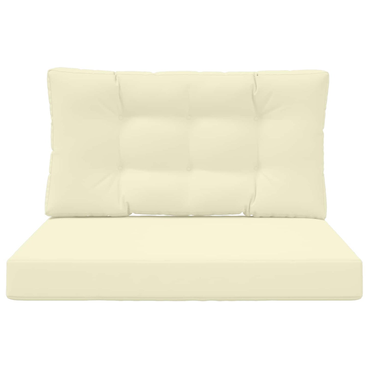 Udendørs Sofa Pude Polyester Cremefarvet 80 x 80 cm