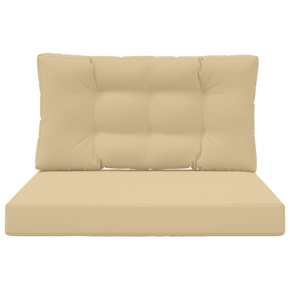 Udendørs Sofa Pude Polyester Beige 80 x 80 cm