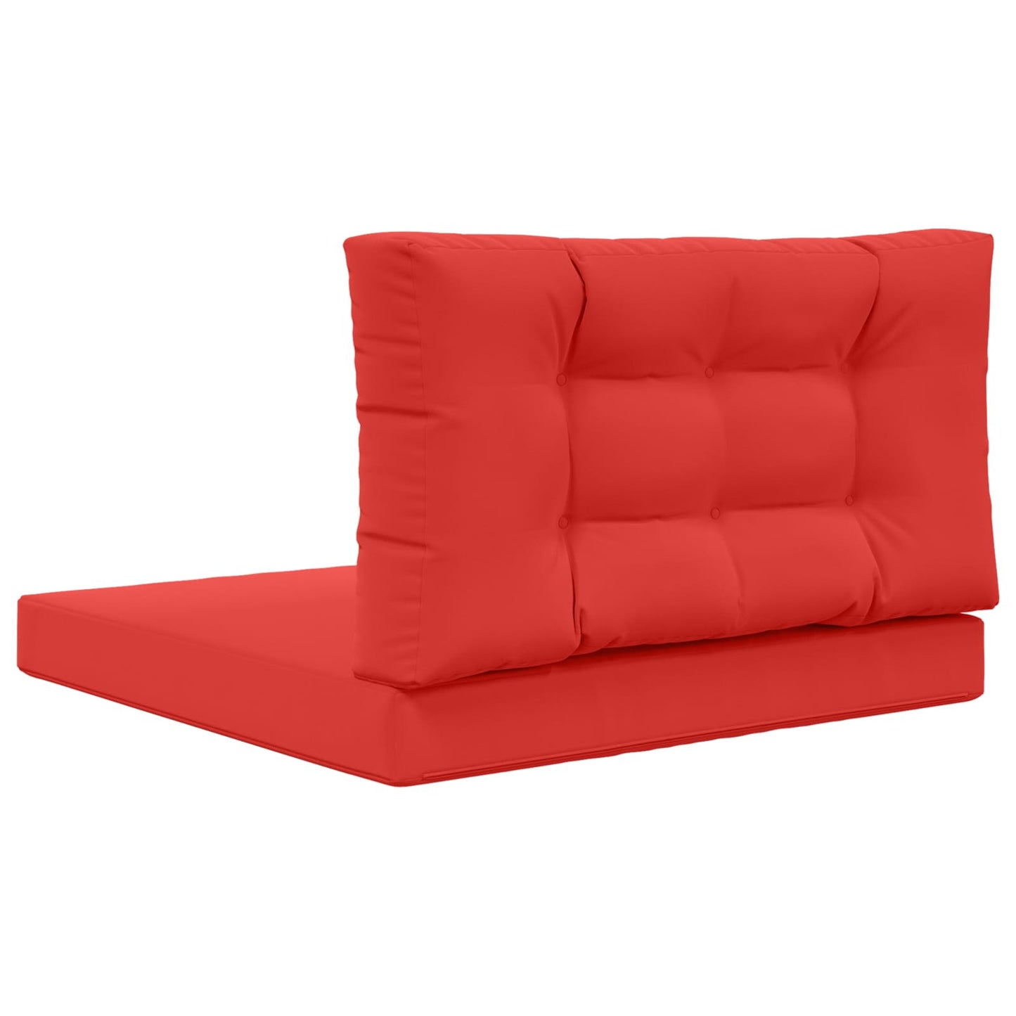 Udendørs Sofa Pude Polyester Rød 80 x 80 cm
