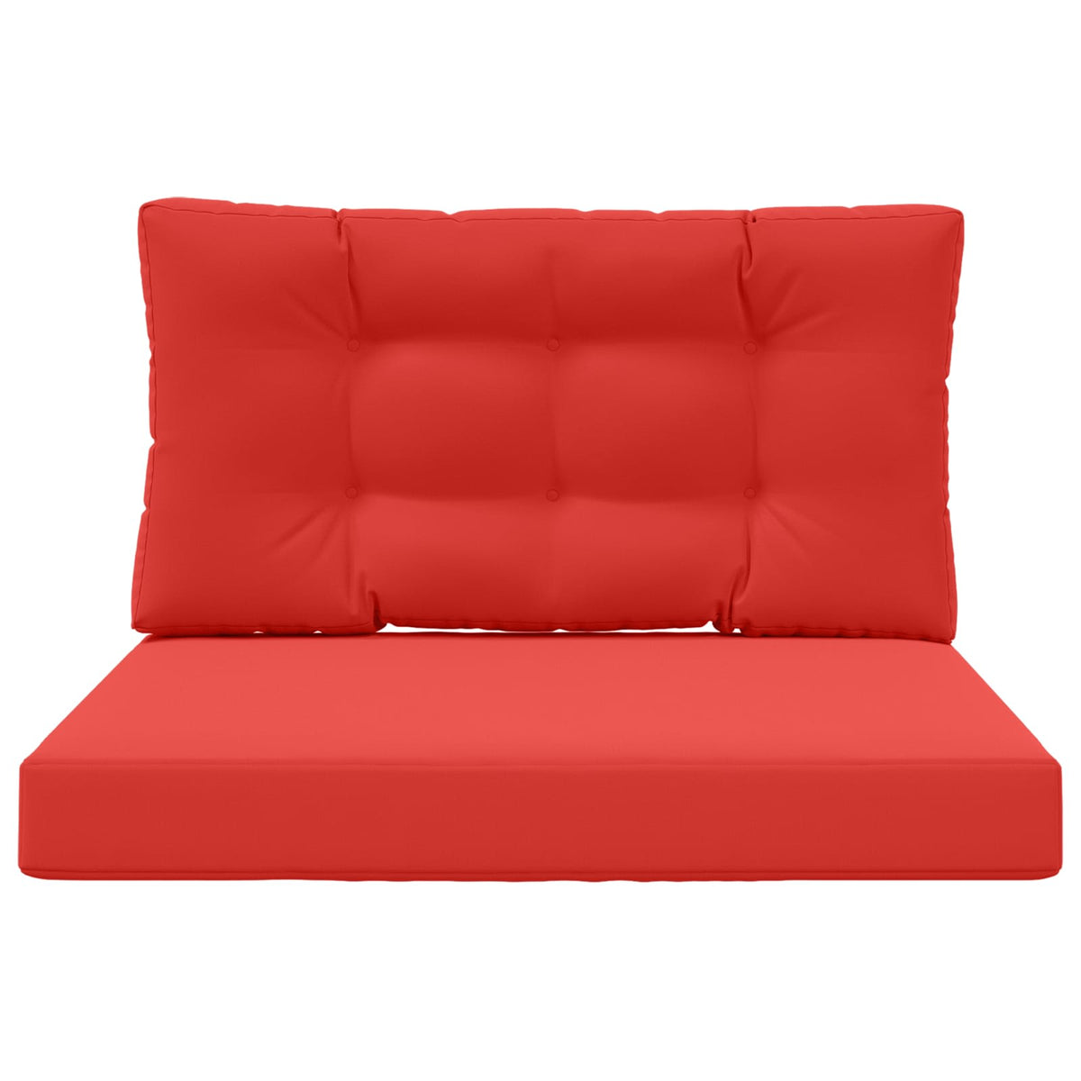 Udendørs Sofa Pude Polyester Rød 80 x 80 cm