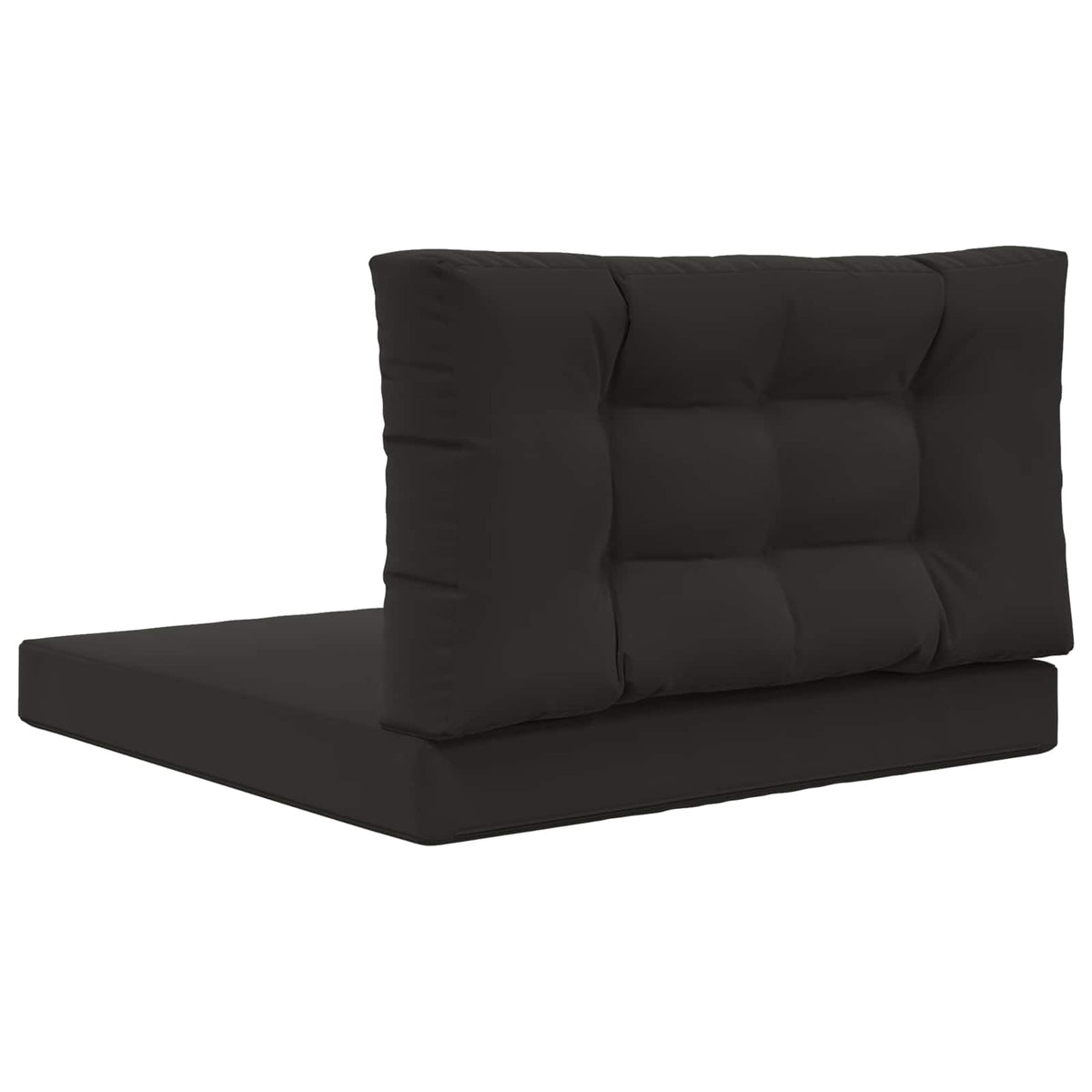 Udendørs Sofa Pude Polyester Sort 80 x 80 cm