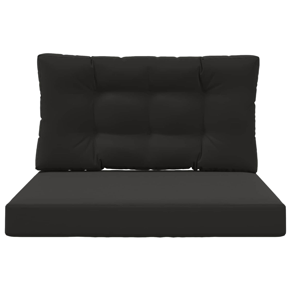 Udendørs Sofa Pude Polyester Sort 80 x 80 cm